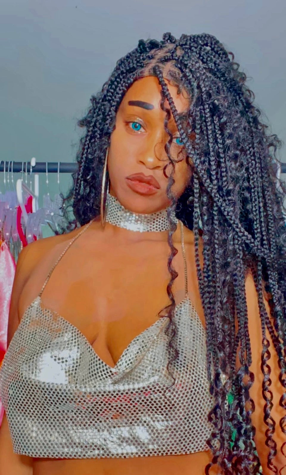 Glitter Shirt x Choker